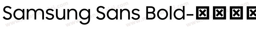 Samsung Sans Bold字体转换